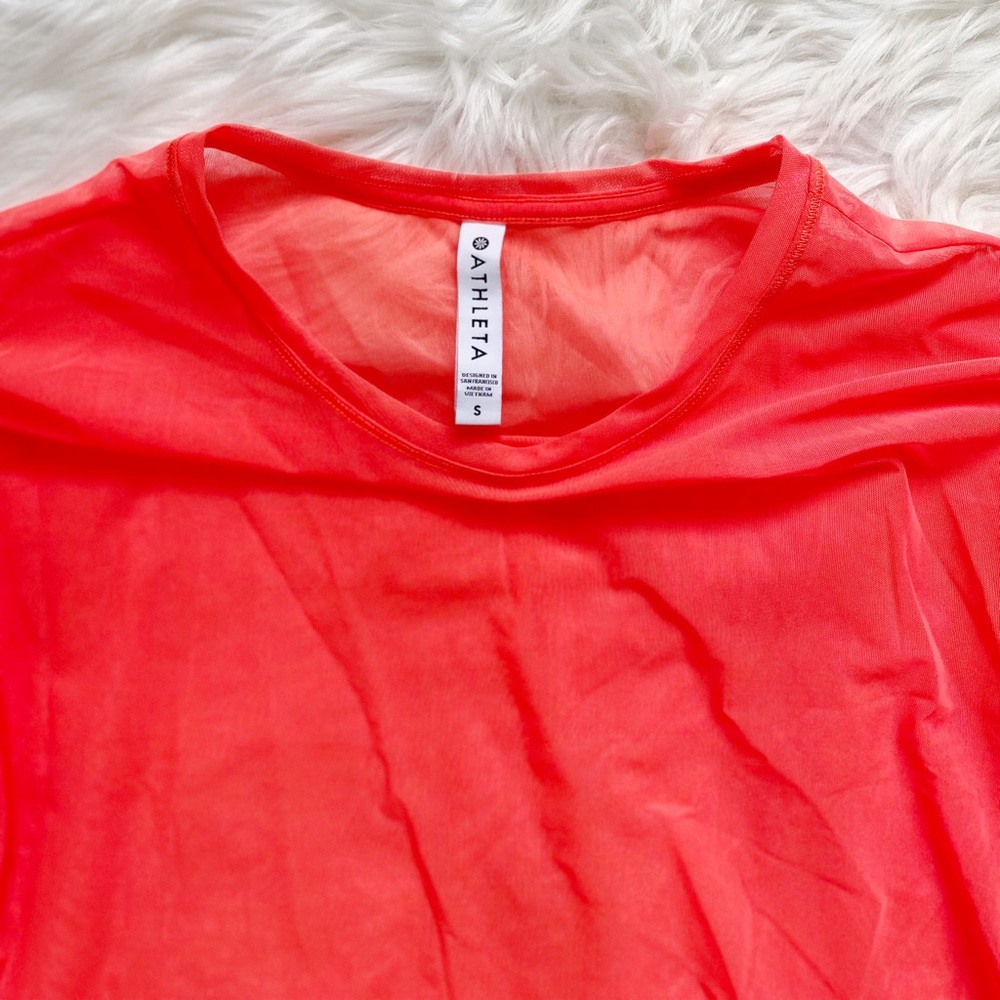 Athleta Sheer Cropped Long Sleeve - Picture 2 of 2